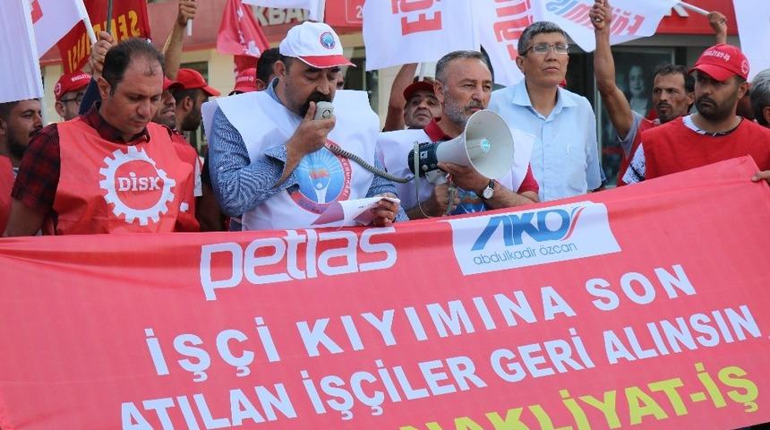 Eğitim-İş Sendikası, Petlas iş&ccedil;ilerine destek verdi