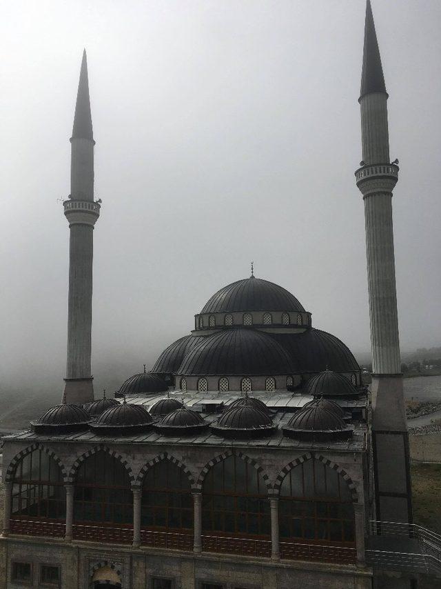 Erciyes’te yoğun sis etkili oldu