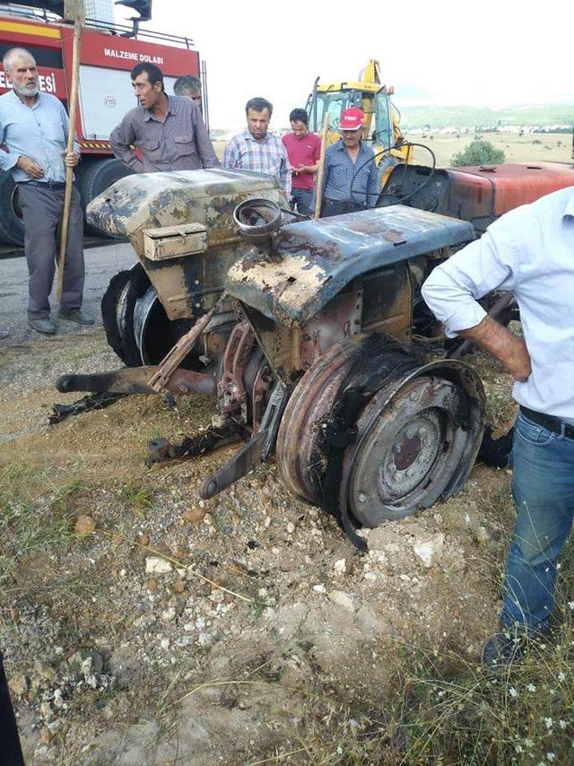 Konya’da tarlalar alev alev yandı