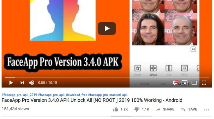 FaceApp uygulamasının sahtesini yaptılar
