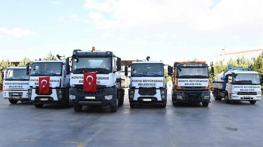 Konya&rsquo;dan D&uuml;zce&rsquo;ye destek