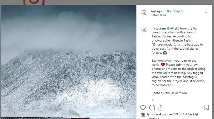Instagram&rsquo;da paylaşılan &ldquo;Tatvan&rdquo; fotoğrafı memnuniyet uyandırdı