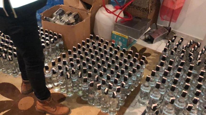 Eyüpsultan'da sahte içki operasyonu