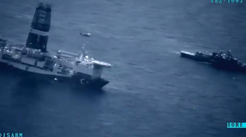 Türk donanması Doğu Akdeniz'de