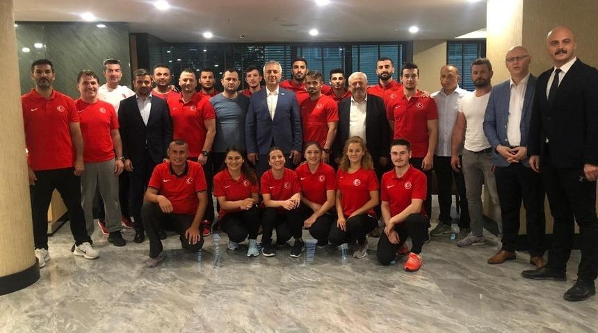 Başkan Babaoğlu&rsquo;ndan sporculara moral ziyareti