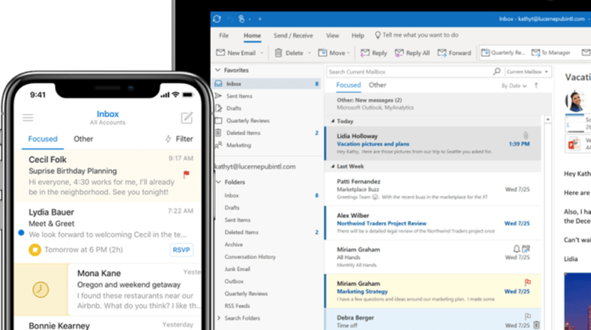 iOS için gelen yeni özellikler ile Outlook’u kullanmak artık daha kolay