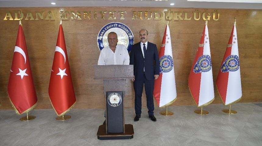 Mehmet Ağar, Emniyet M&uuml;d&uuml;r&uuml; Aktaş&rsquo;ı ziyaret etti