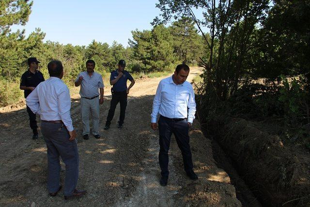 Dumlupınar’da Kızılcaköy Gölet yolu alt yapı çalışmaları tamamlandı