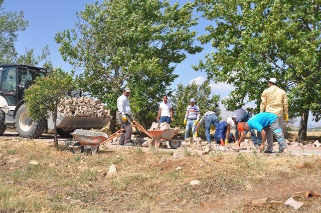 Tabiat parkında çalışmalar devam ediyor