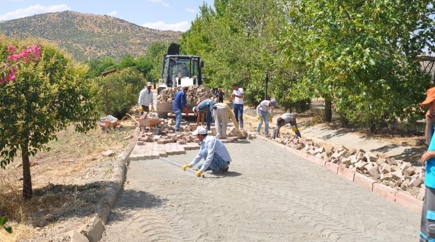 Tabiat parkında &ccedil;alışmalar devam ediyor