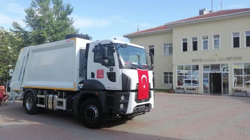 Türkiye Belediyeler Birliğinden Hayrabolu Belediyesine hibe çöp kamyonu