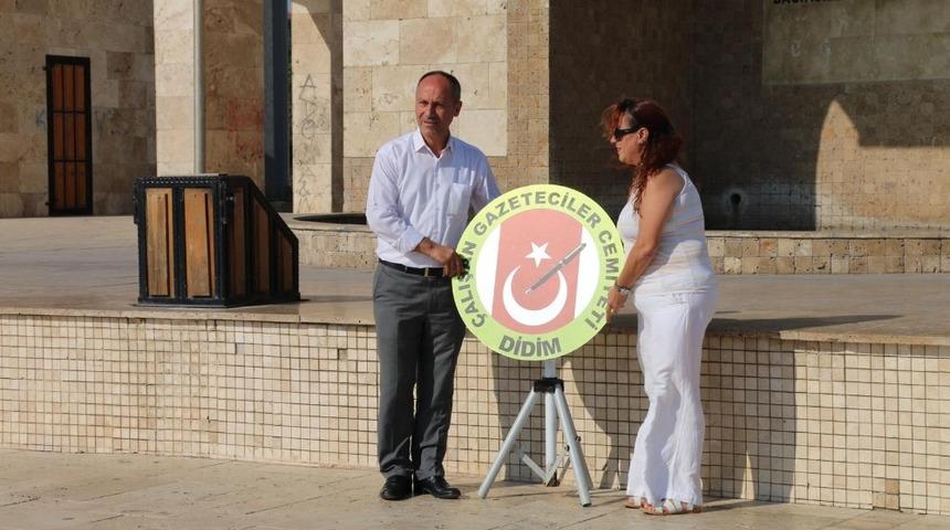 Didim’de gazeteciler basın bayramında protokolle bir araya geldi
