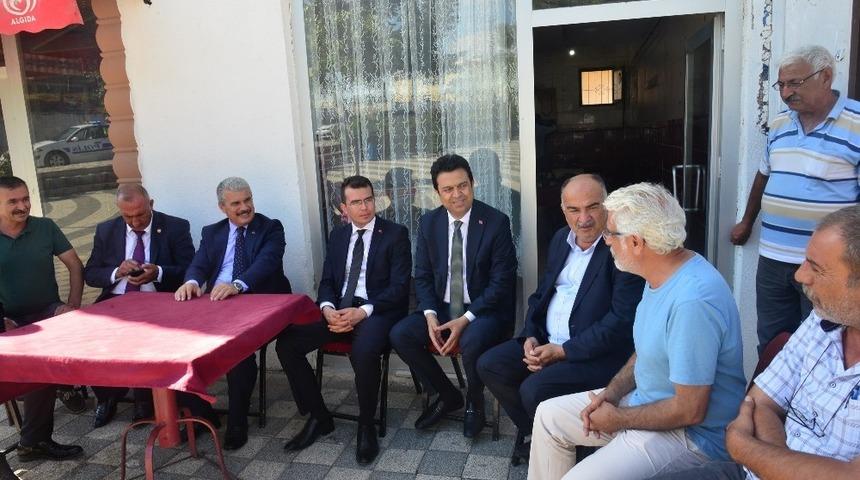 VAli Akın, &Ccedil;i&ccedil;ekdağı İl&ccedil;esinde incelemelerde bulundu