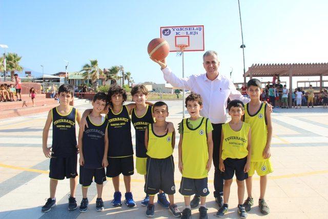 Samandağ’da tek pota basketbol turnuvası başladı