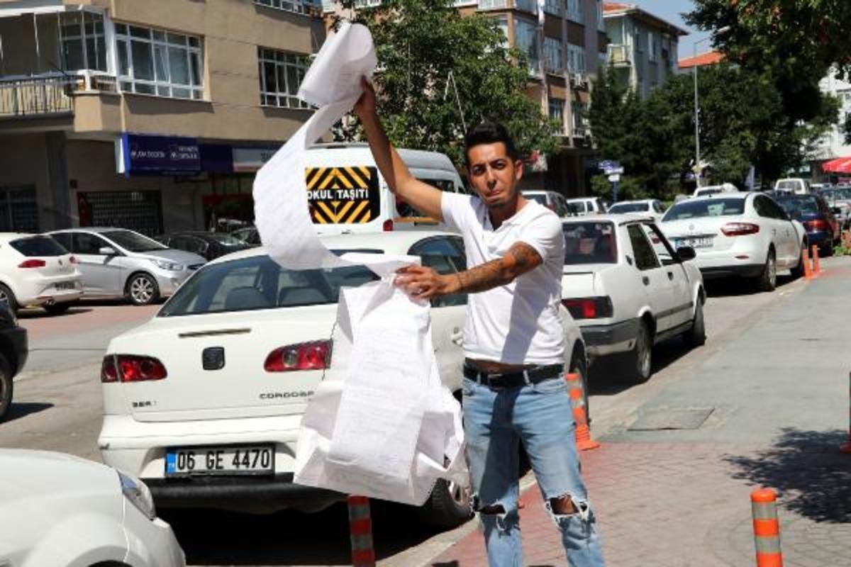 Aracını satmak i&ccedil;in notere gitti, gelen trafik cezalarını g&ouml;r&uuml;nce şaşkına d&ouml;nd&uuml;