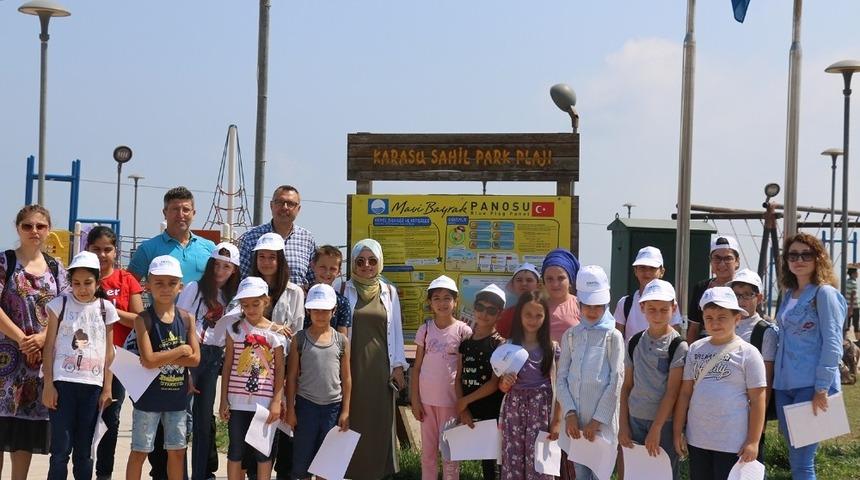 SGM &ouml;ğrencileri Mavi Bayrak &Ccedil;evre Etkinliklerinde