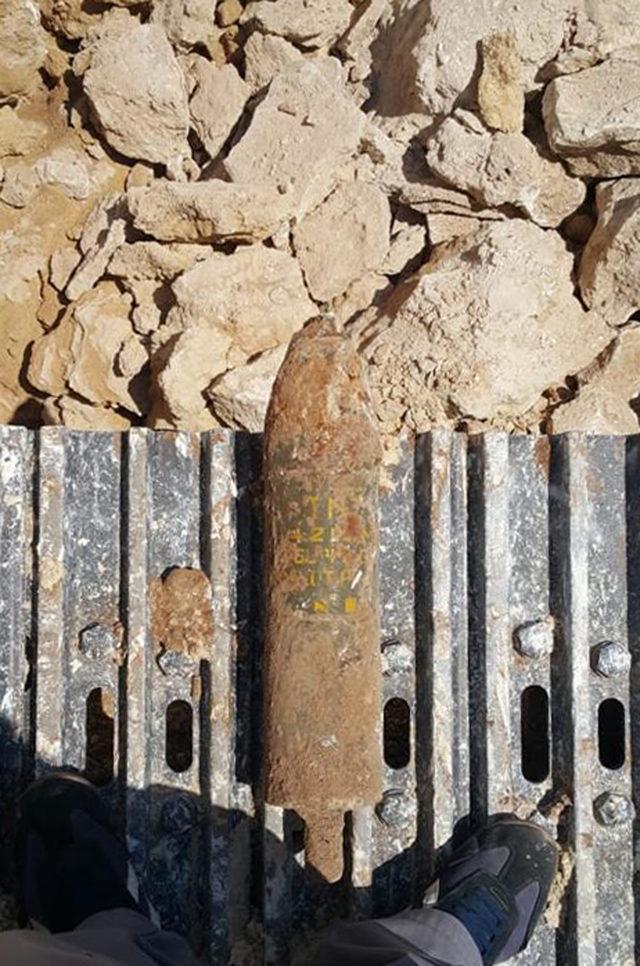 Yol &ccedil;alışmasında bulunan havan topu mermisi kontroll&uuml; patlatıldı 1