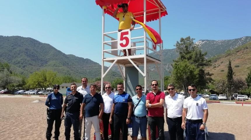 Kumluca&rsquo;da y&uuml;zme alanları denetlendi