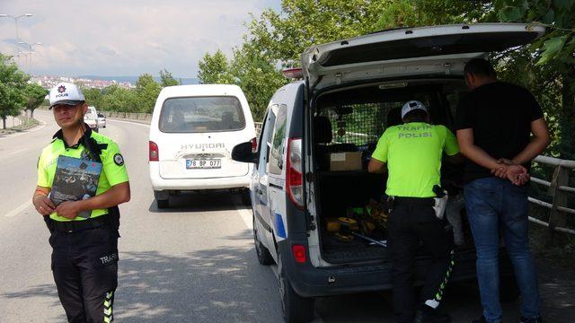 Karabük’te ‘Drone’ ile kırmızı ışık denetimi