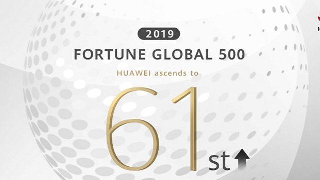 HUAWEI Tüketici Elektroniği, Fortune 500 Listesinde Yükselişte