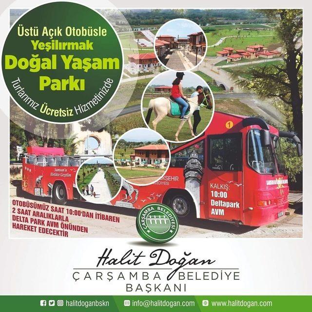 Çarşamba’da ücretsiz otobüs turu