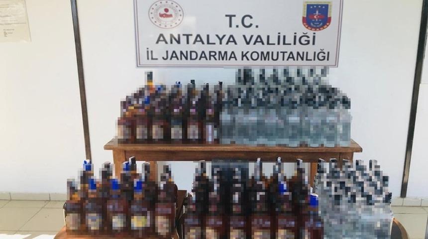 Manavgat’ta jandarmadan sahte içki operasyonu