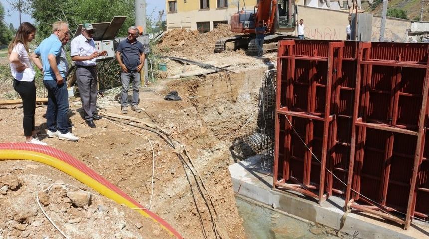 İnönü’de kaptaj çalışmaları devam ediyor