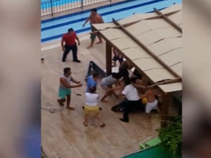 Nişanlı çift, havuz başında bayılıncaya kadar dövüldü G5