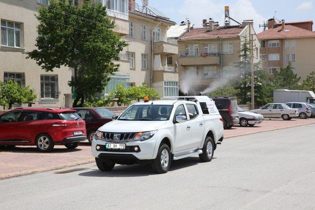 Selçuklu’da haşerelere karşı ilaçlama çalışmaları