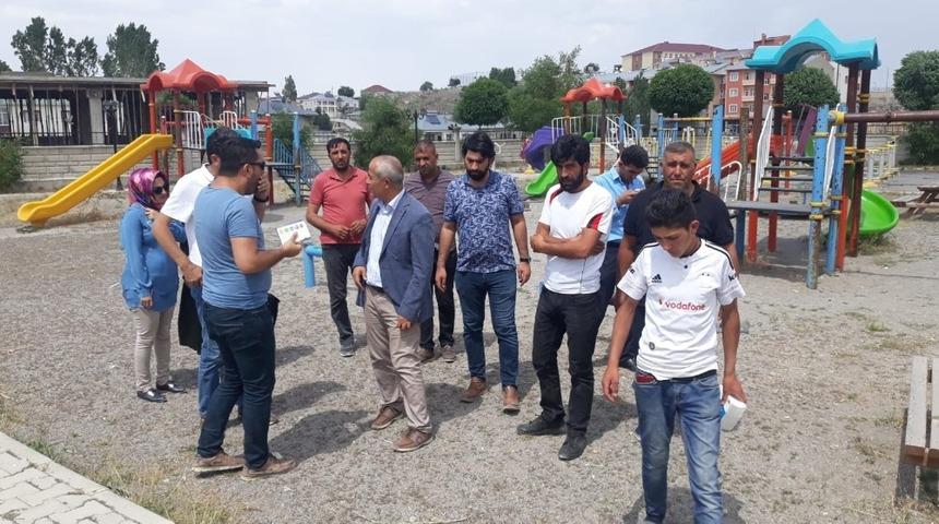 &Ccedil;aldıran Belediyesinden park yenileme &ccedil;alışması