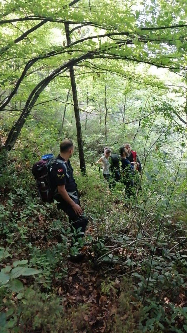 Ormanda kaybolan çifti jandarma kurtardı