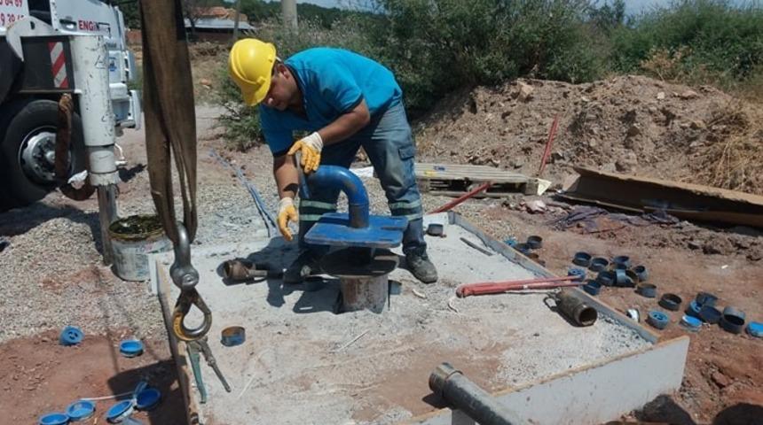 Burhaniye Pelitköy de su sevinci