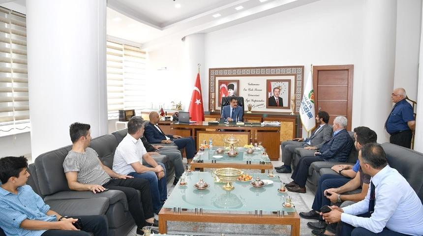 Başkan G&uuml;rkan, Altıntop ve Kafkas ile bir araya geldi