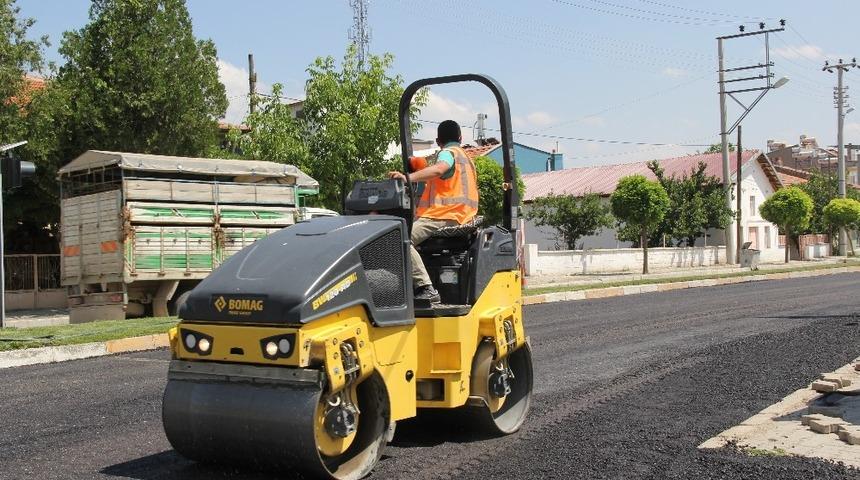 Şuhut&rsquo;ta sıcak asfalt &ccedil;alışmaları