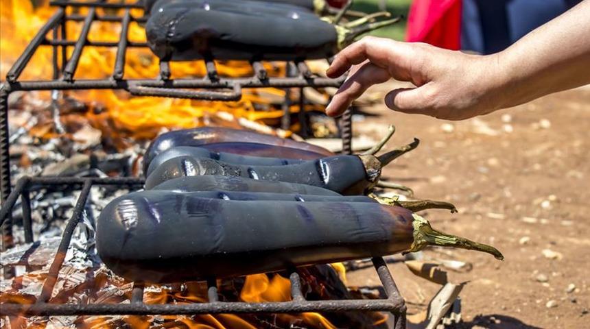 Diyarbakır'da mangal ateşleri babaganuç için yanmaya başladı