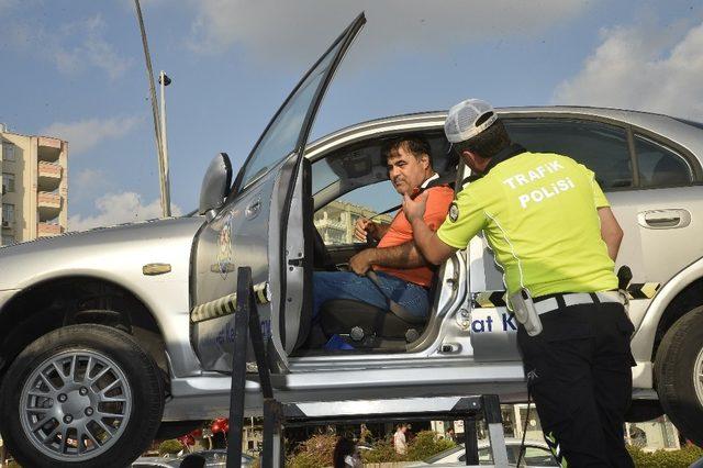 Kaza anını simülatör aracında yaşadılar