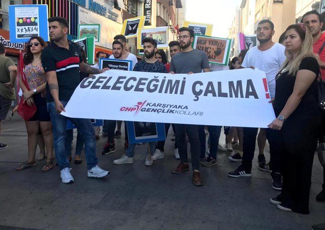 İzmir'de gençlerden çocuk istismarına tepki