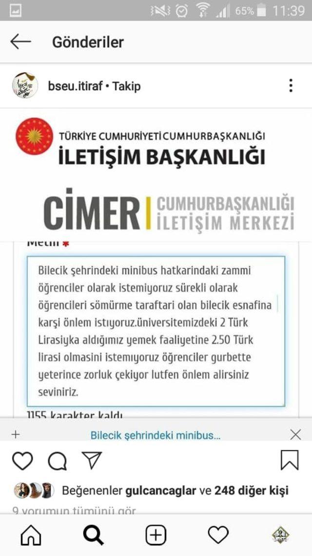 Öğrencilerden dolmuş zamlarına tepki