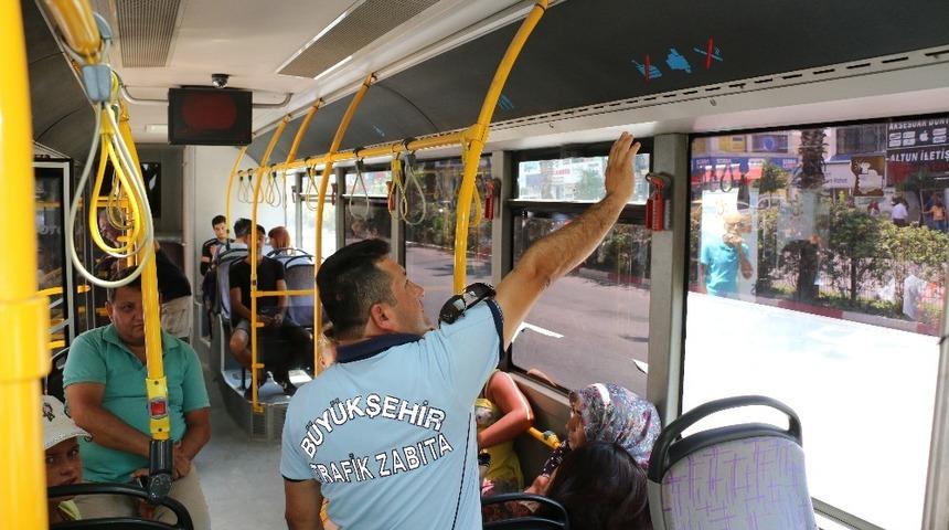 Büyükşehirden ulaşım araçlarına klima denetimi