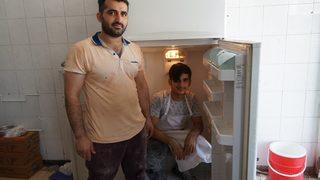 Batman'da fırıncıların ilginç serinleme yöntemi!