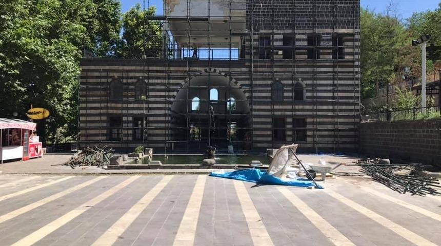 Gazi K&ouml;şk&uuml;&rsquo;nde onarım &ccedil;alışmaları devam ediyor