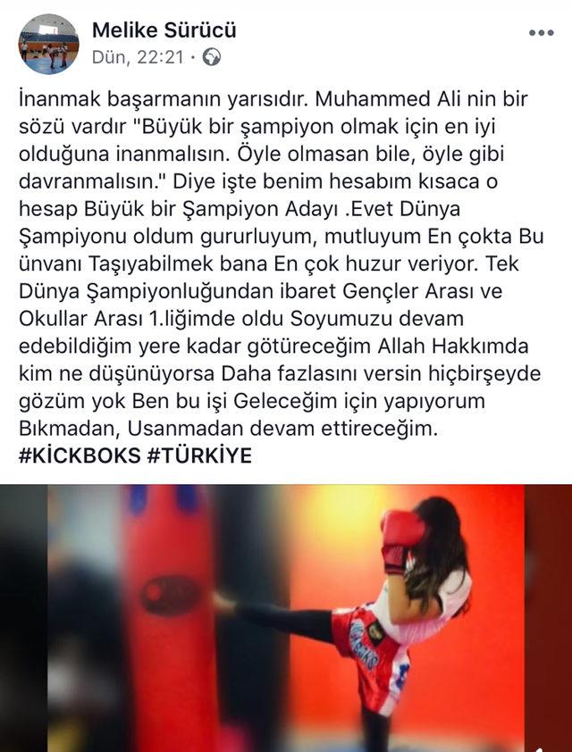 Böbrek nakilli Dünya Şampiyonu Melike'nin rehberi Muhammed Ali