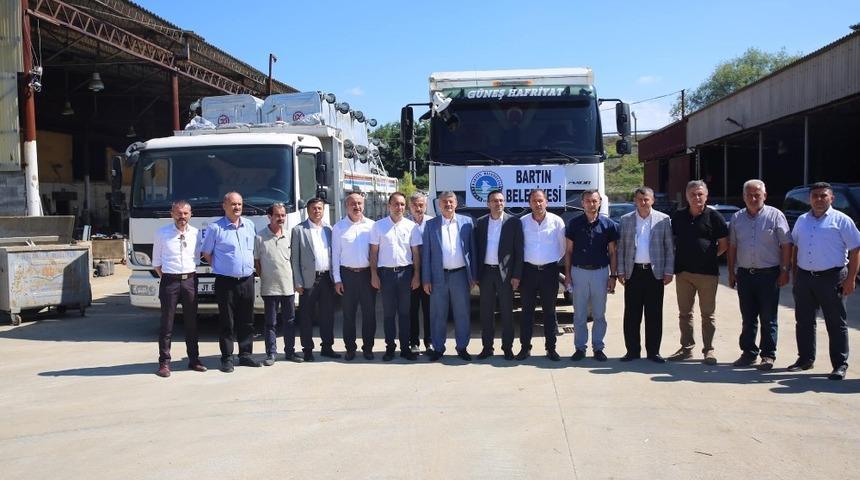 Bartın Belediyesi&rsquo;nden Ak&ccedil;akoca&rsquo;ya yardım eli