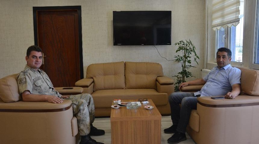 Y&uuml;zbaşı Bozkurt&rsquo;dan Başkan G&uuml;ltekin&rsquo;e veda ziyareti