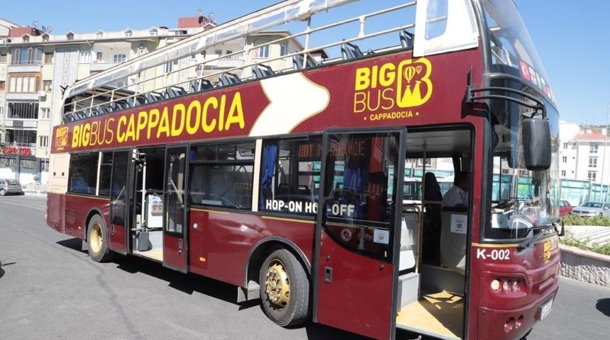 D&uuml;nyaca &uuml;nl&uuml; şehir i&ccedil;i turistik turlar yapan Big Bus artık Nevşehir&rsquo;de