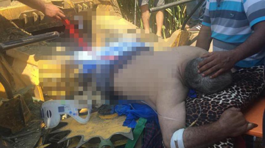 İzmir'de biçerdöver faciası: Bacaklarını kaptırdı