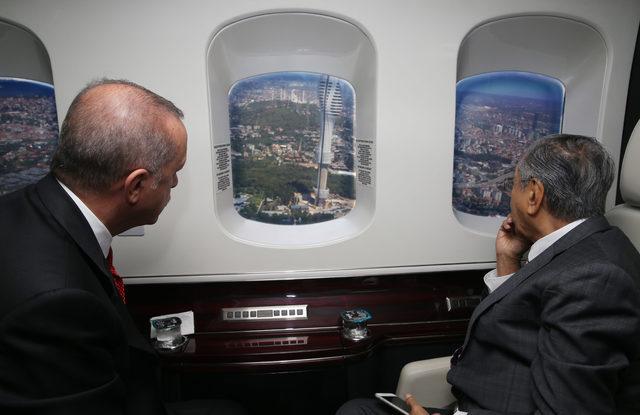 Erdoğan, Malezya Başbakanı'na İstanbul'u havadan tanıttı