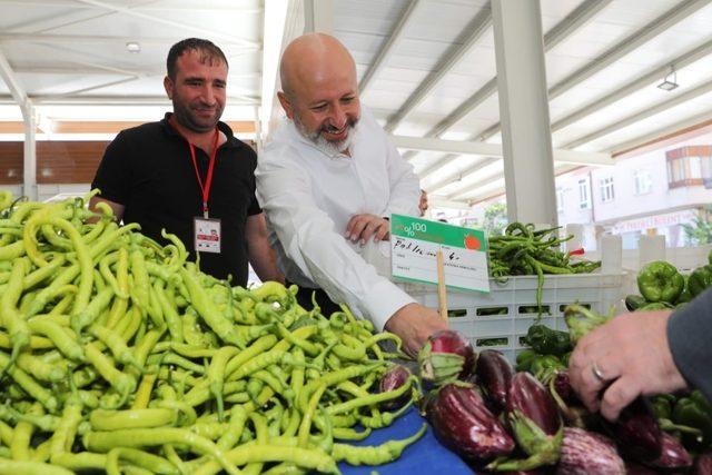 Kocasinan’da yüzde 100 organik pazar açıldı