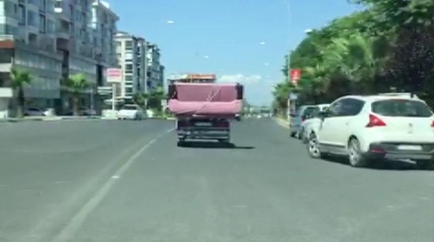 Koltuk takımıyla tehlikeli yolculuk