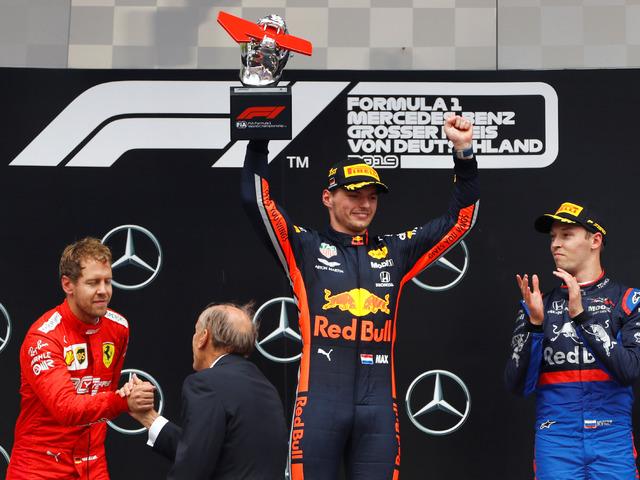 Almanya'da zafer Verstappen'in